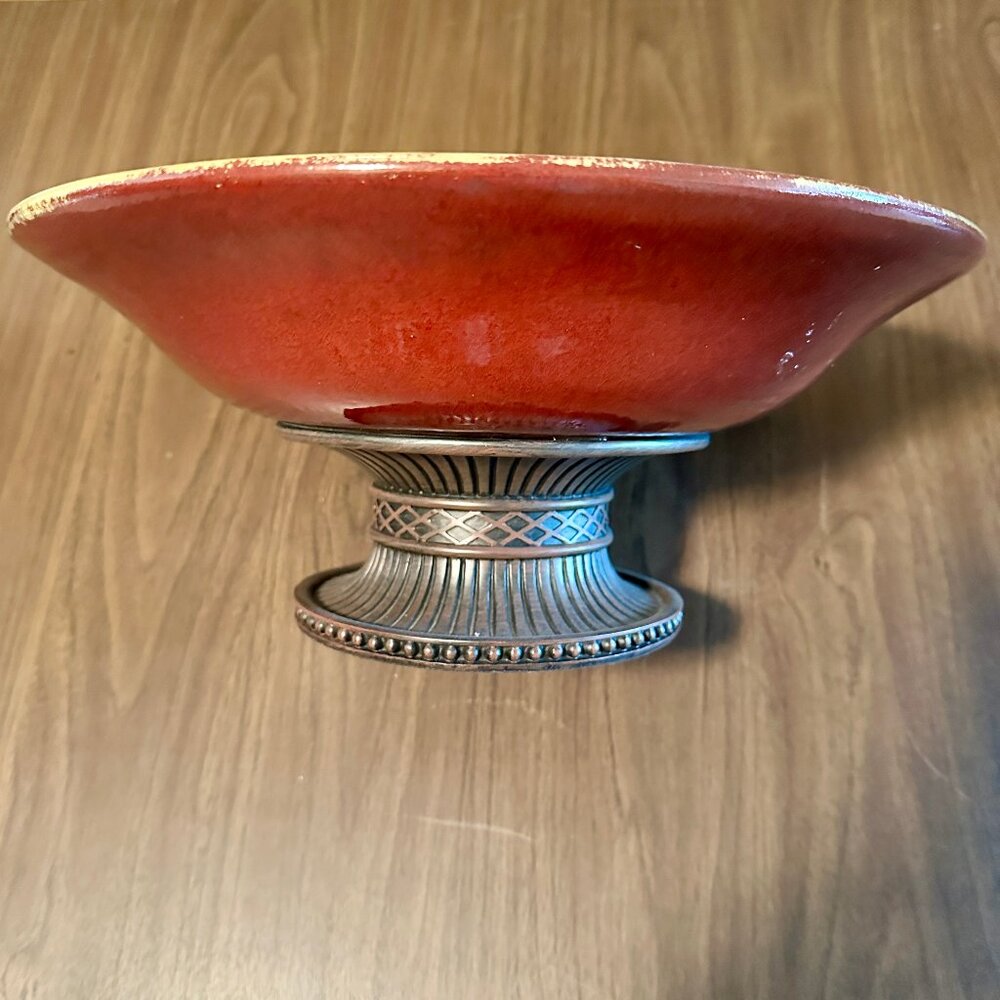 Partylite Moroccan Spice Pedestal Bowl